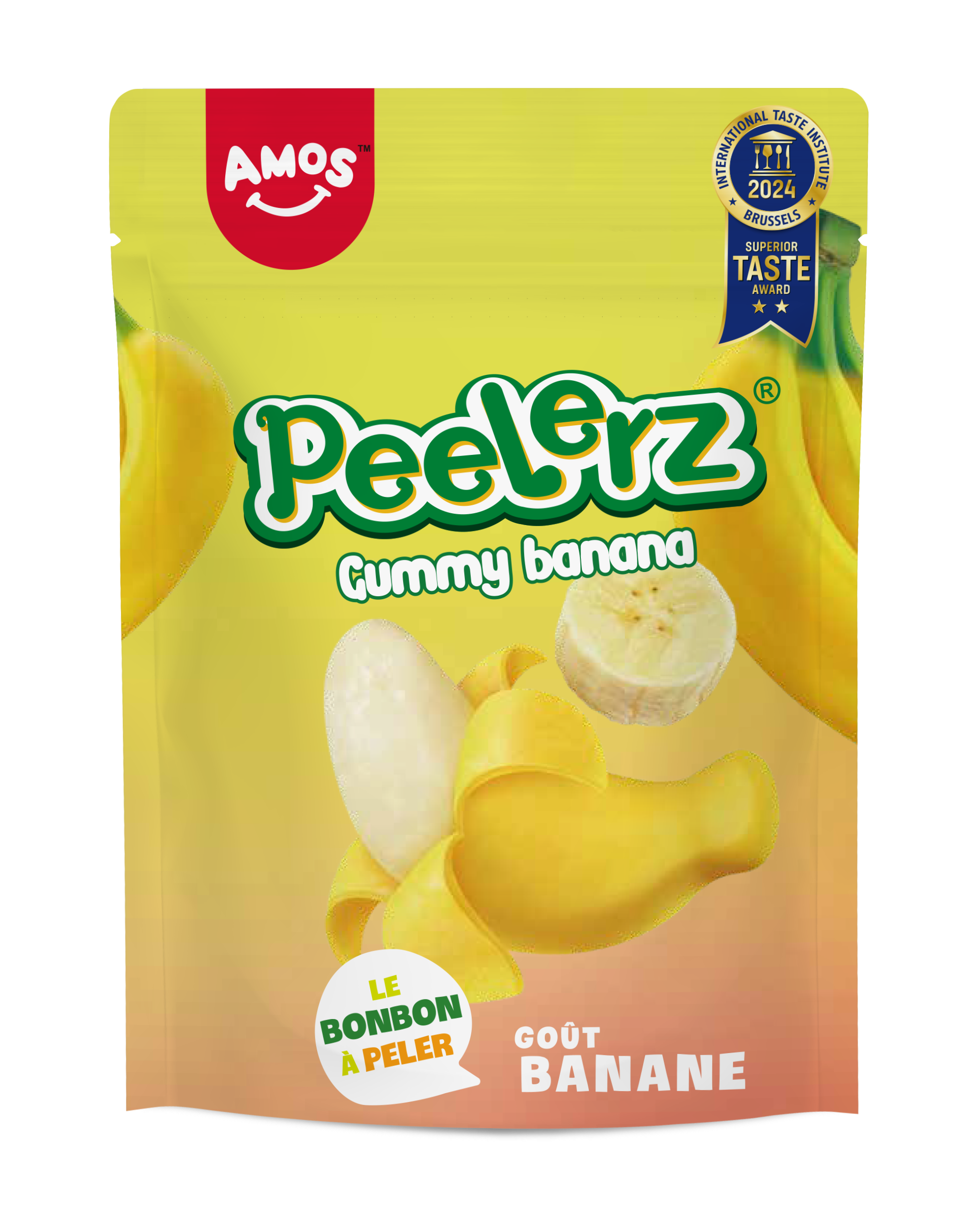 Amos Peelerz Banane - bonbons gélifiés doux - 120g